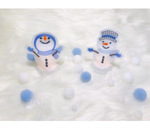 ITH Stickdatei - Teelichthülle Frosty